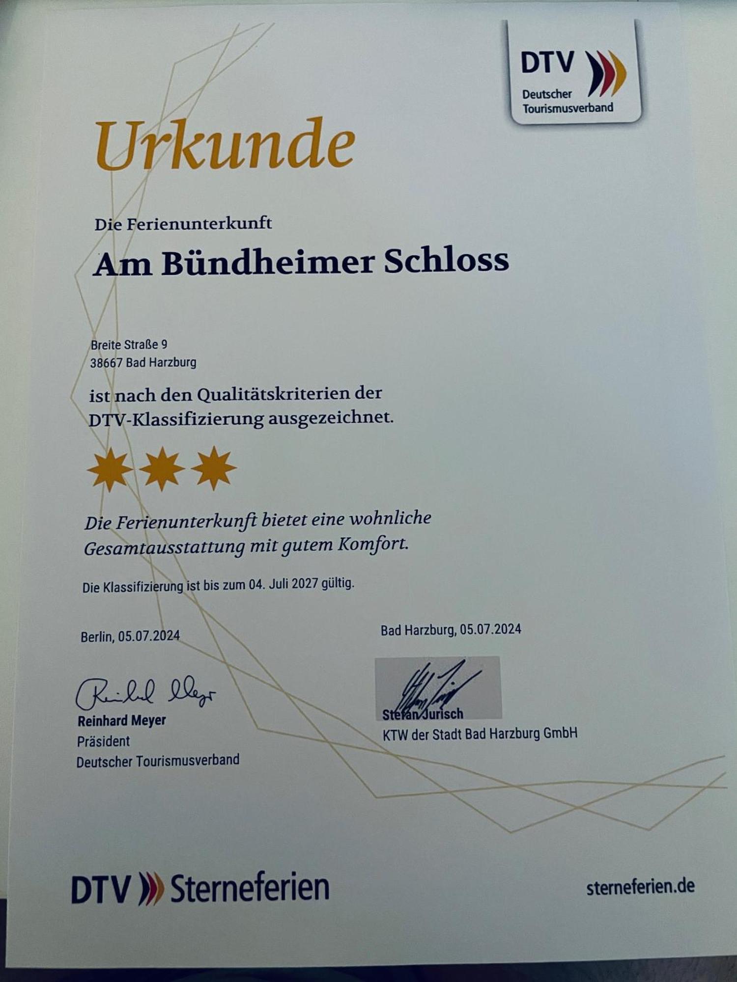 באד הרצבורג Ferienwohnung Am Buendheimer Schloss מראה חיצוני תמונה